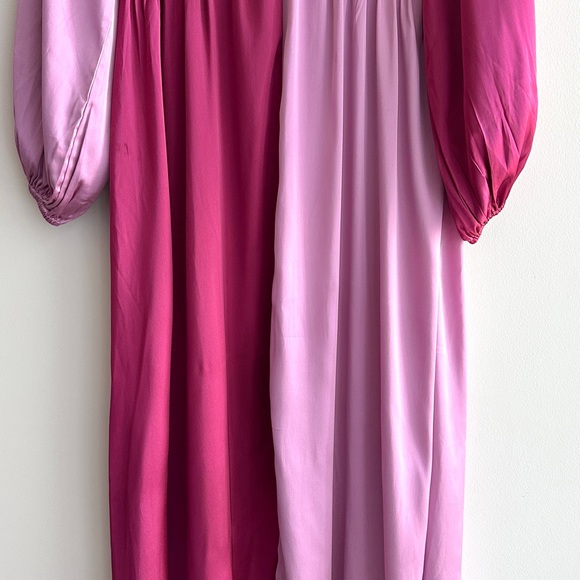 Anthropologie Porridge Colorblocked Maxi Dress, Pink/Fuchsia, Size Small - Picture 7 of 16